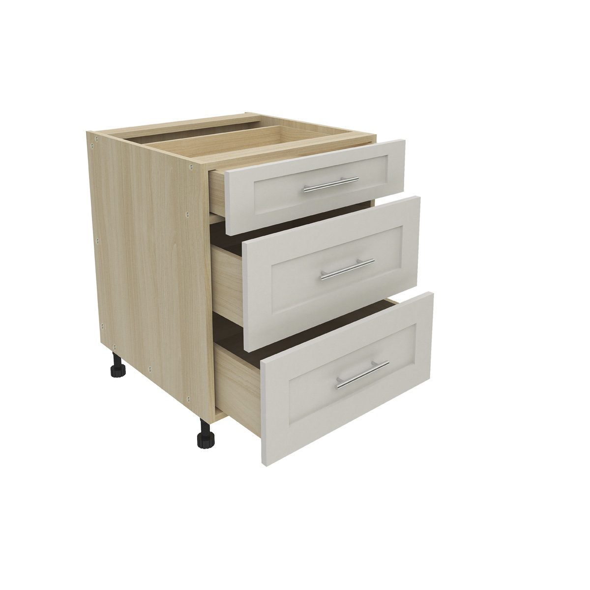 VANITY THREE DRAWER CABINET | V3D - OXFORD WHITE (LQ-21704)