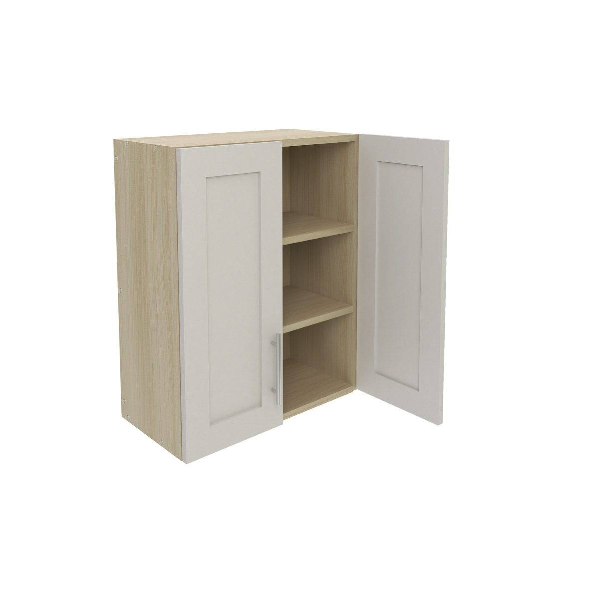 WALL TWO SHELF CABINET | W2 - OXFORD WHITE (LQ-21704)