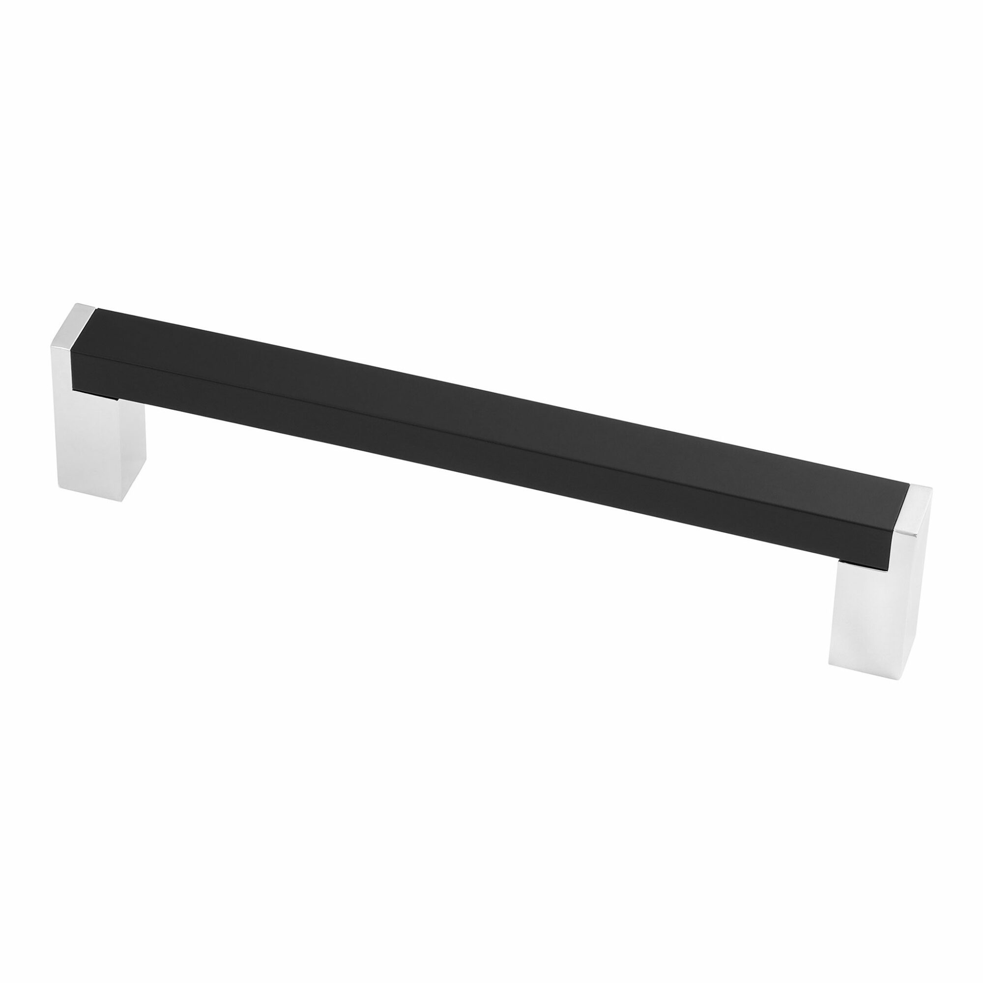 STRATHCONA HANDLE | 9365 - Matte Black and polished chrome